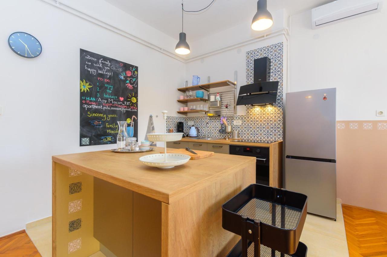 Apartment Macan, Beautiful Green Oasis Pula Bagian luar foto